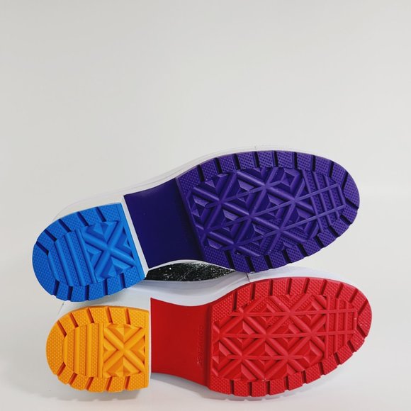 Converse Chuck 70 De Luxe Heel Pride Glitter Women's Platform Boots A06028C NWT - Picture 4 of 6